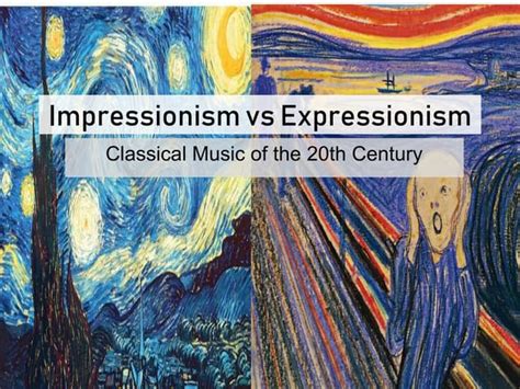 expressionism music definition how does it differ from impressionism and expressionism in visual arts?